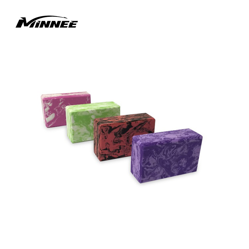 MINNEE Yoga Blocks (Set of 2) 9"x6"x4" - EVA Foam Brick, Featherweight And Comfy - Provides Stability And Balance - Ideal for Exercise, Pilates, Workout, Fitness & Gym