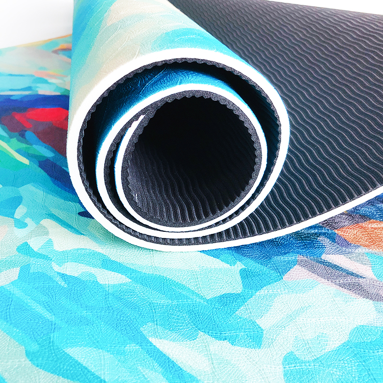 High Quality Customized Design Colorful Digital Print Yoga Mats