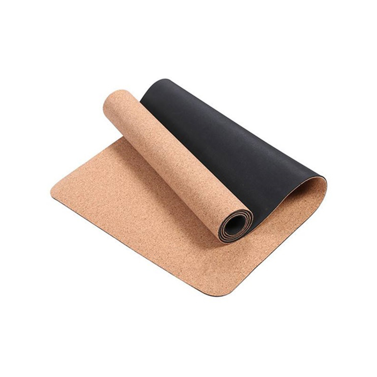 Custom Print 100% Natural Tree Rubber Eco Friendly Cork Yoga Mat
